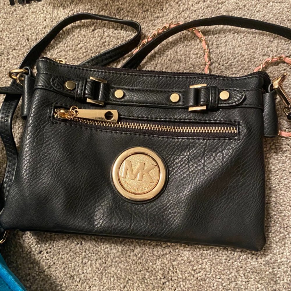 MK New Black Cross Body Bag